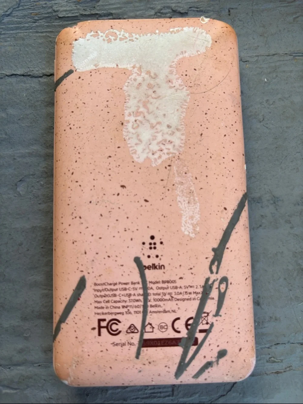 belkin Pink Portable Power Bank 10000 mah